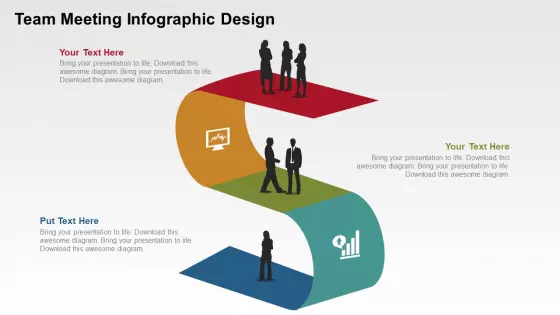 Team Meeting Infographic Design PowerPoint Templates