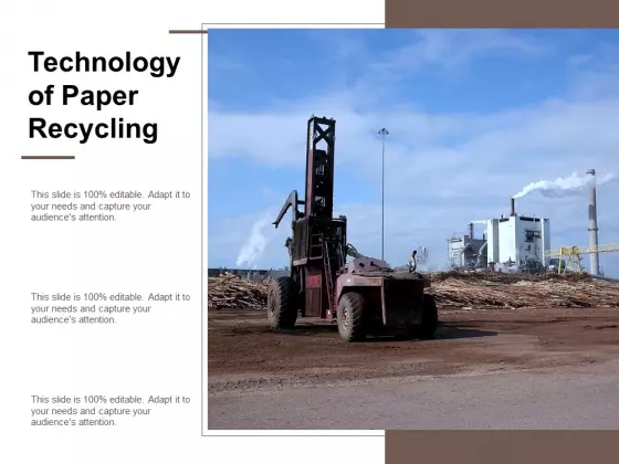 Technology Of Paper Recycling Ppt Powerpoint Presentation Infographics Slide