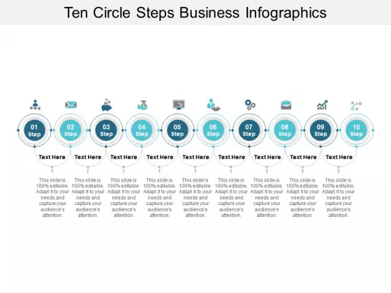 Ten Circle Steps Business Infographics Ppt PowerPoint Presentation Gallery Ideas