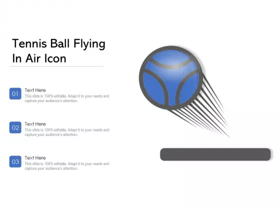 Tennis Ball Flying In Air Icon Ppt PowerPoint Presentation File Model PDF