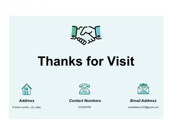 Thanks For Visit Ppt PowerPoint Presentation Icon Professional