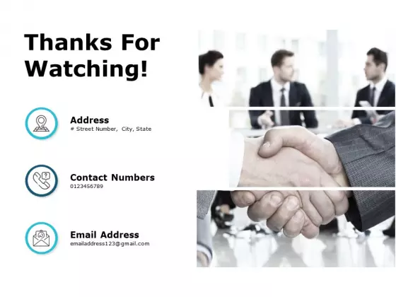 Thanks For Watching Business Performance Evaluation Ppt PowerPoint Presentation File Example Topics