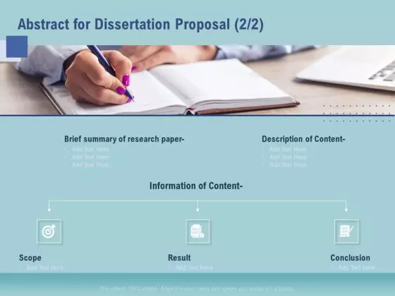 Thesis Abstract For Dissertation Proposal Conclusion Ppt Summary Designs Download PDF