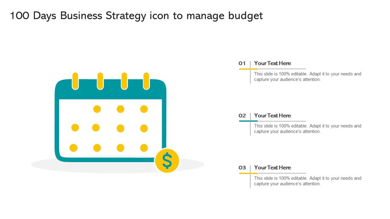 100_Days_Business_Strategy_Icon_To_Manage_Budget_Professional_PDF_Slide_1.jpg