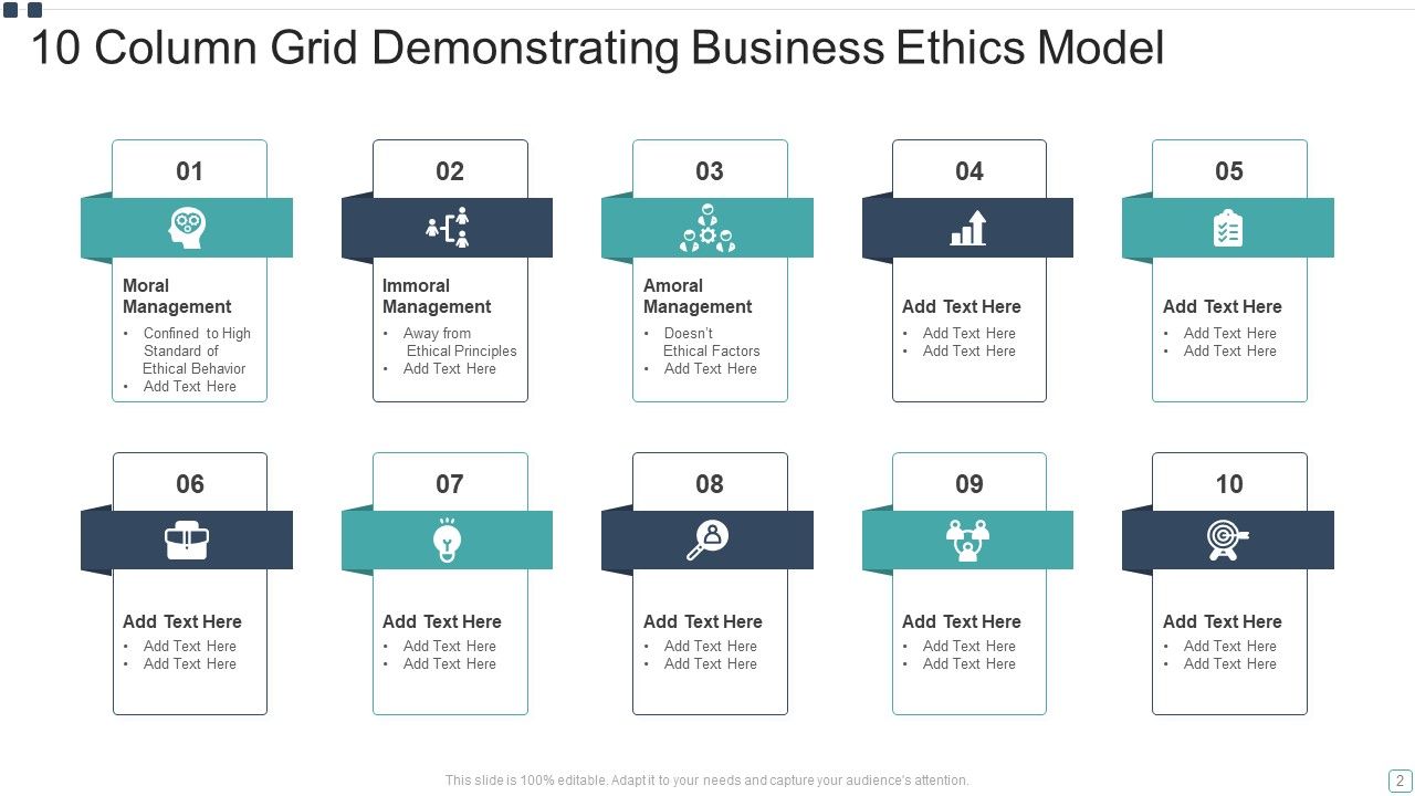 10 Column Grid Ppt PowerPoint Presentation Complete With Slides