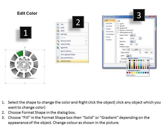 10 Stages Circular Gear Diagram Ppt Retail Business Plan Template
