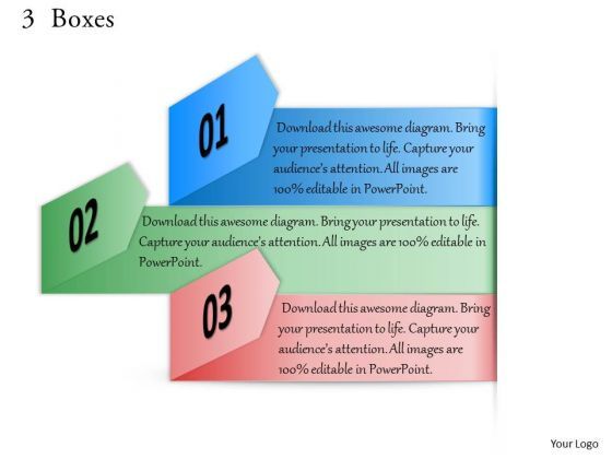 3 Boxes PowerPoint Presentation Template