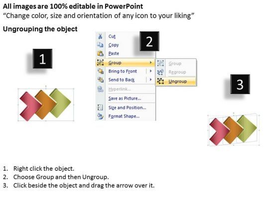 3d Arrow Representing Stages Of Process Flow Chart Program PowerPoint Templates Slide02