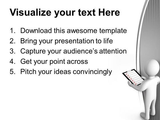 3d Man Holding Checklist PowerPoint Templates Ppt Backgrounds For Slides 0713 Slide03