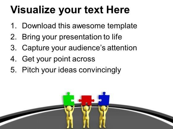 3d Man Solving Puzzle PowerPoint Templates Ppt Backgrounds For Slides 0713 Slide03