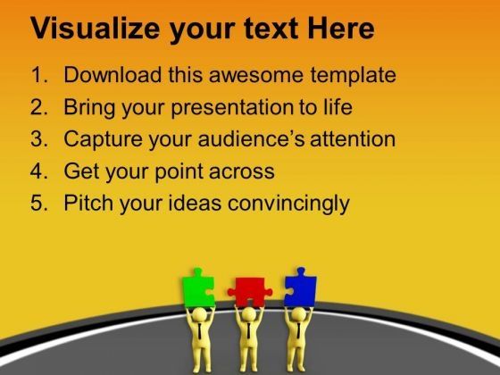 3d Man Solving Puzzle PowerPoint Templates Ppt Backgrounds For Slides 0713 Slide02