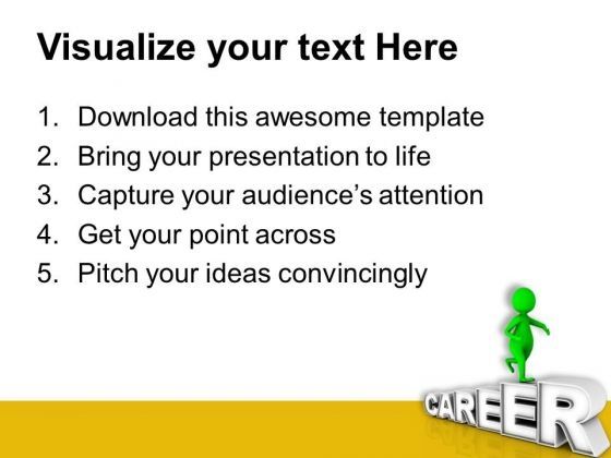 3d Man With Career PowerPoint Templates Ppt Backgrounds For Slides 0713 Slide03
