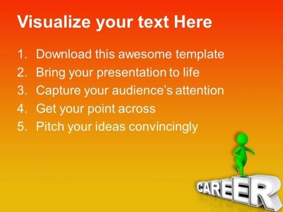 3d Man With Career PowerPoint Templates Ppt Backgrounds For Slides 0713 Slide02