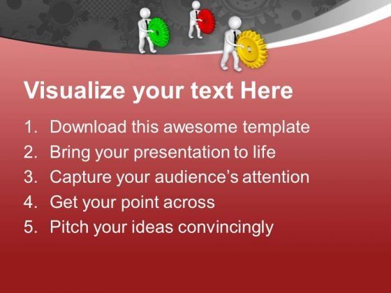 3d Team In Action PowerPoint Templates Ppt Backgrounds For Slides 0713 Slide02