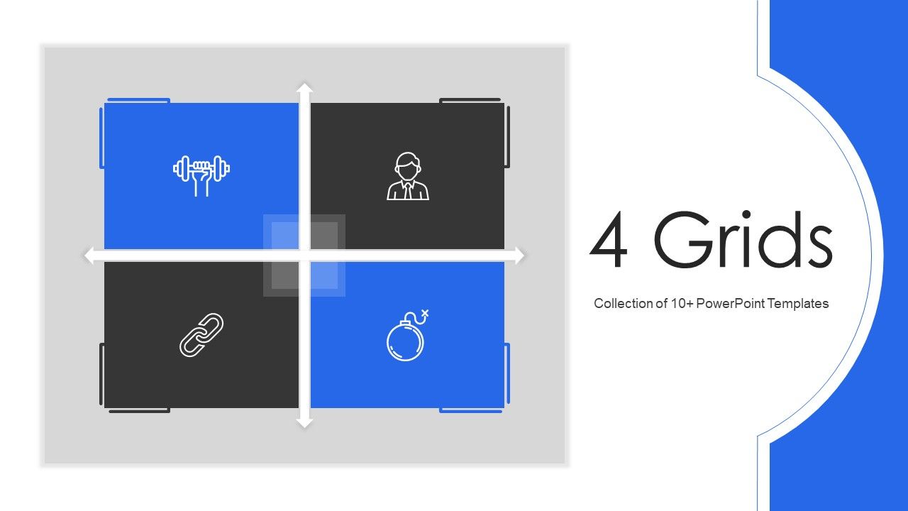4 Grids Ppt PowerPoint Presentation Complete Deck With Slides