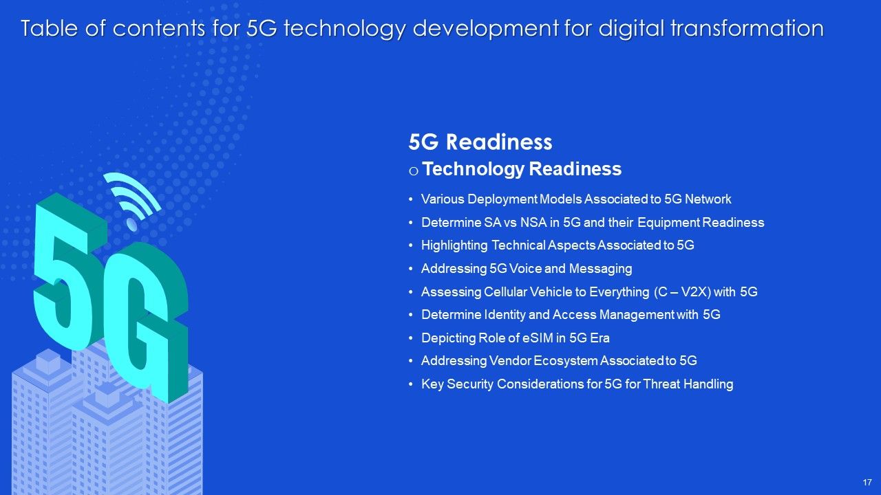 5G Technology Development For Digital Transformation Ppt PowerPoint Presentation Complete With Slides Slide17
