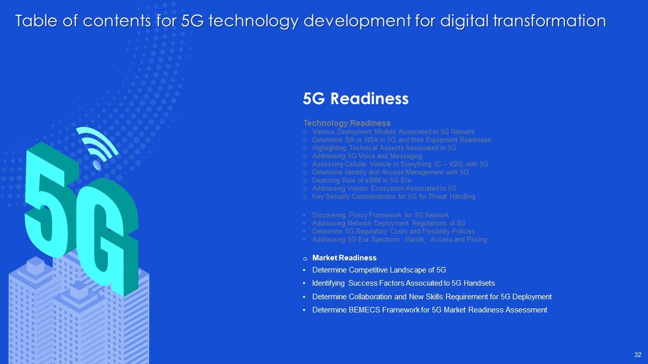 5G Technology Development For Digital Transformation Ppt PowerPoint Presentation Complete With Slides Slide32