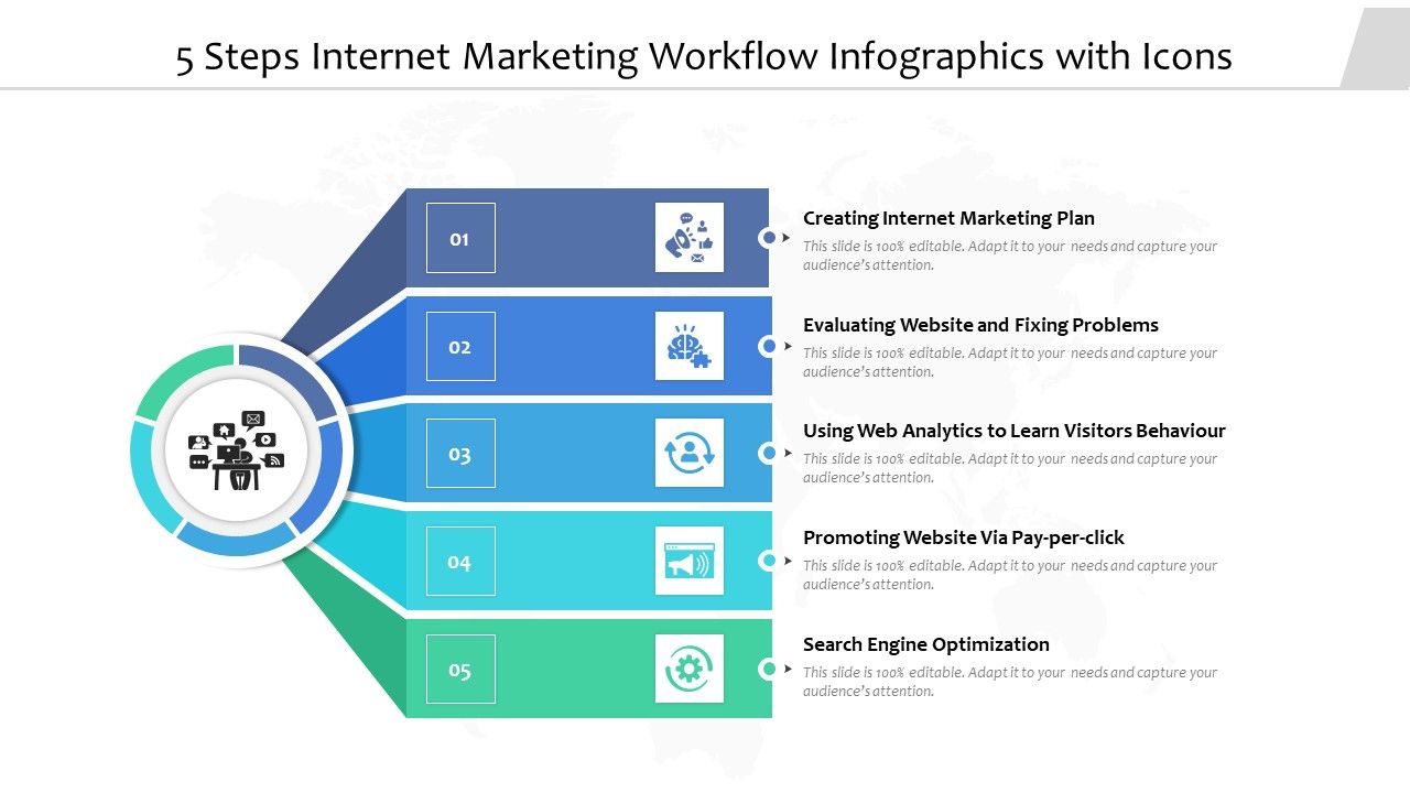 5_Steps_Internet_Marketing_Workflow_Infographics_With_Icons_Ppt_PowerPoint_Presentation_Icon_Files_PDF_Slide_1.jpg