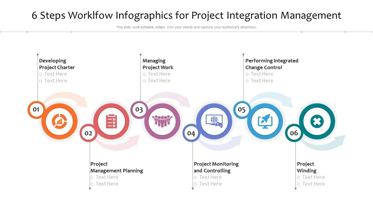6_Steps_Worklfow_Infographics_For_Project_Integration_Management_Ppt_PowerPoint_Presentation_Icon_Example_File_PDF_Slide_1.jpg