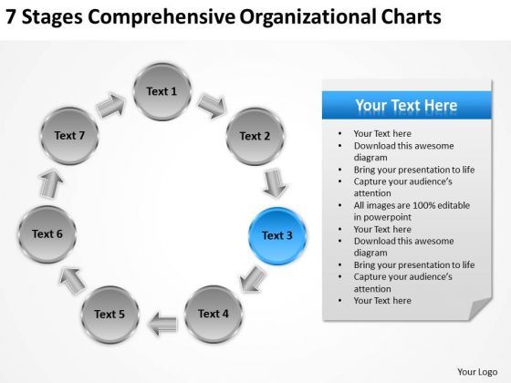 7 Stages Comprehensive Organizational Charts Score Business Plan ...