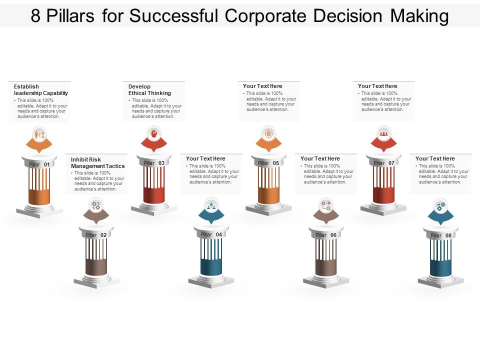 8_Pillars_For_Successful_Corporate_Decision_Making_Ppt_PowerPoint_Presentation_Layouts_Vector_PDF_Slide_1.jpg
