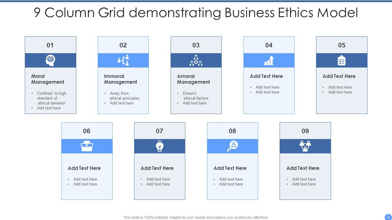 9 Column Grid Ppt PowerPoint Presentation Complete With Slides