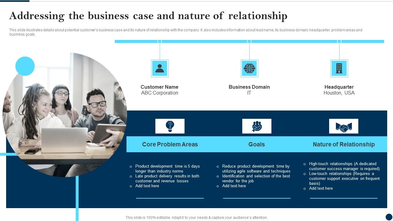 Addressing_The_Business_Case_And_Nature_Of_Relationship_Client_Success_Best_Practices_Guide_Icons_PDF_Slide_1.jpg