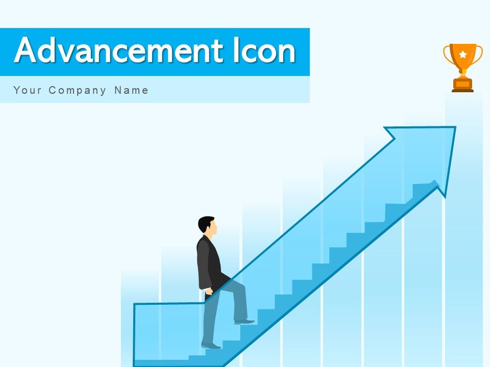Advancement Icon Arrow Growth Ppt PowerPoint Presentation Complete Deck Slide01