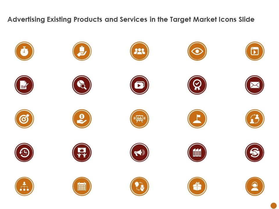 Advertising_Existing_Products_And_Services_In_The_Target_Market_Icons_Slide_Ppt_Summary_Guidelines_PDF_Slide_1.jpg