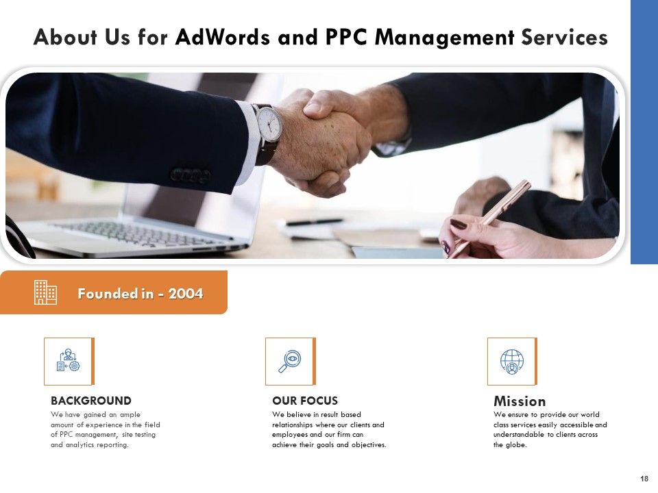 Adwords And PPC Management Proposal Ppt PowerPoint Presentation Complete Deck With Slides Slide18
