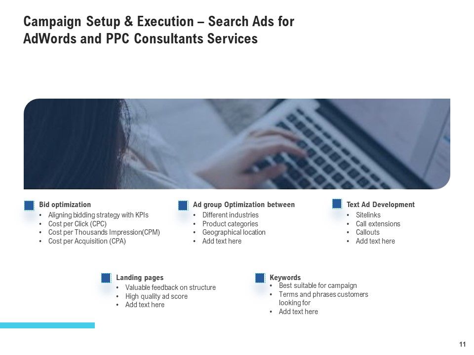 Adwords And PPC Management Services Proposal Ppt PowerPoint Presentation Complete Deck With Slides Slide11
