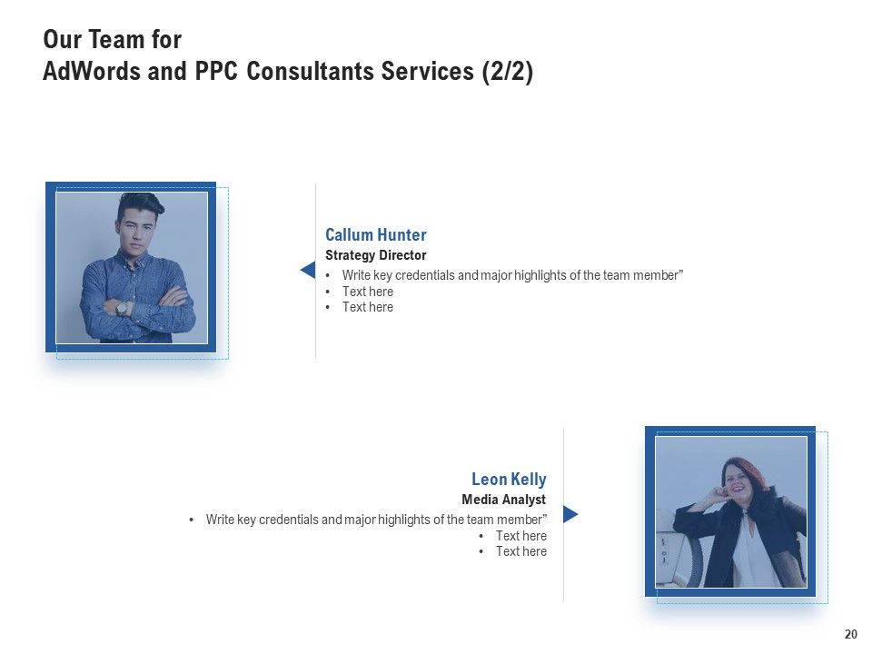 Adwords And PPC Management Services Proposal Ppt PowerPoint Presentation Complete Deck With Slides Slide20