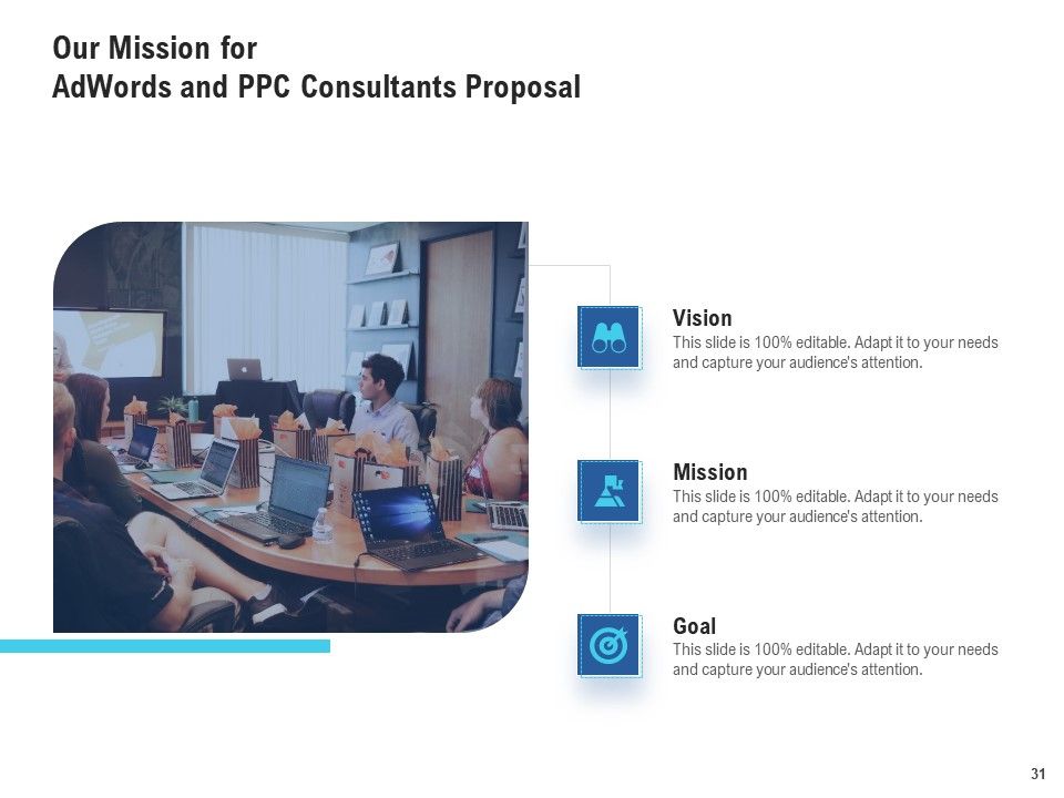 Adwords And PPC Management Services Proposal Ppt PowerPoint Presentation Complete Deck With Slides Slide31