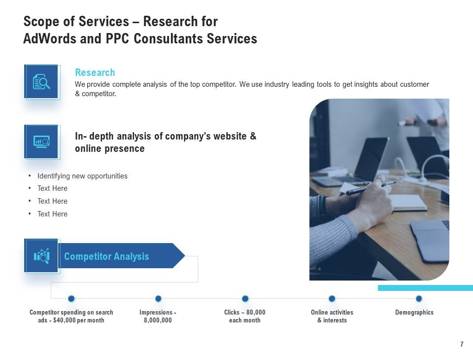 Adwords And PPC Management Services Proposal Ppt PowerPoint Presentation Complete Deck With Slides Slide07