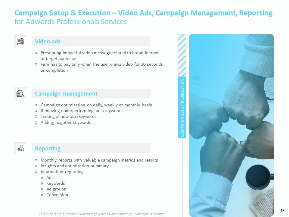Adwords And PPC Proposal Template Ppt PowerPoint Presentation Complete Deck With Slides Slide13