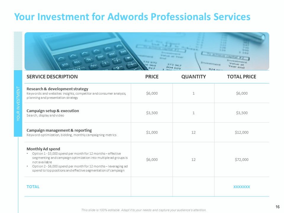 Adwords And PPC Proposal Template Ppt PowerPoint Presentation Complete Deck With Slides Slide16