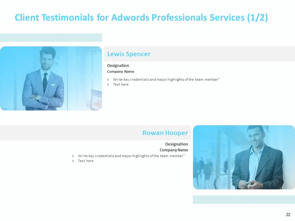 Adwords And PPC Proposal Template Ppt PowerPoint Presentation Complete Deck With Slides Slide22
