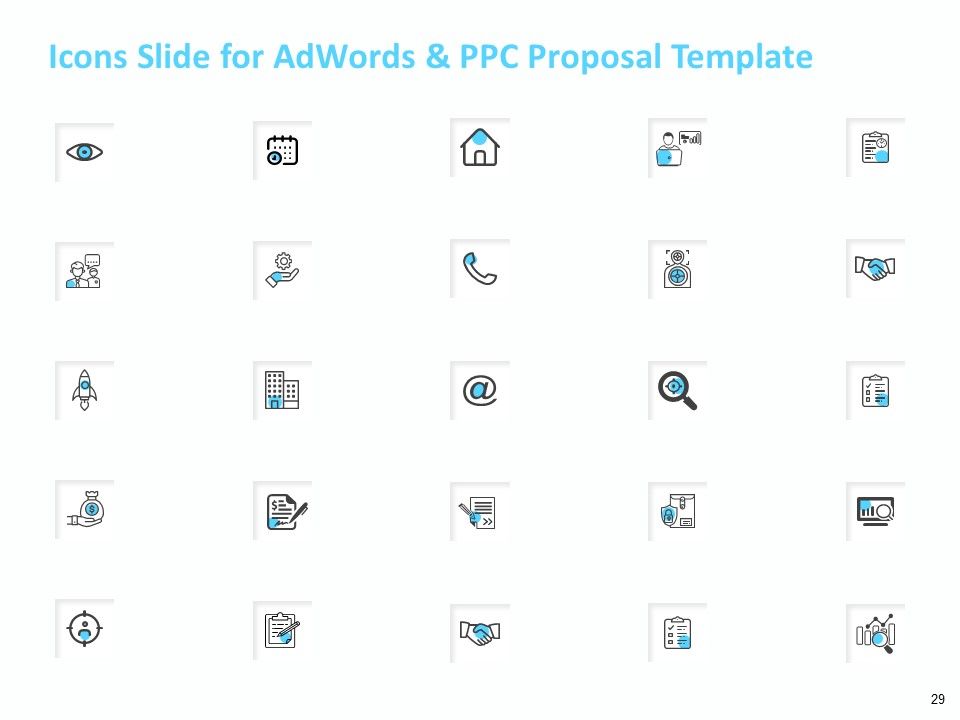 Adwords And PPC Proposal Template Ppt PowerPoint Presentation Complete Deck With Slides Slide29