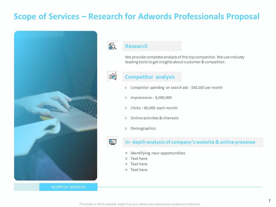 Adwords And PPC Proposal Template Ppt PowerPoint Presentation Complete Deck With Slides Slide07