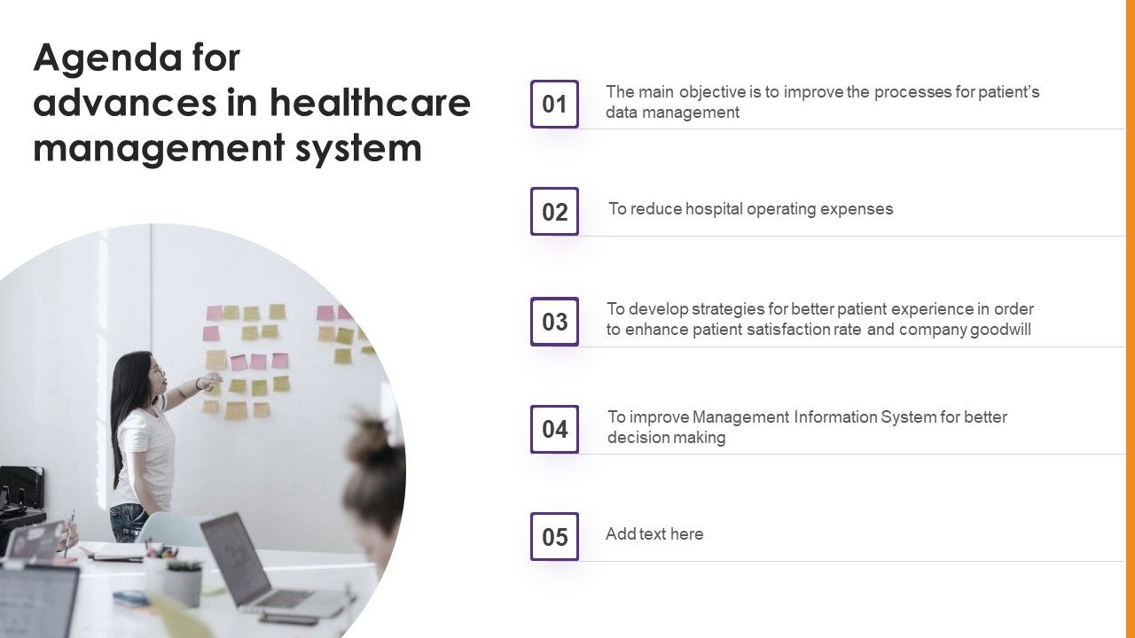 Agenda For Advances In Healthcare Management System Guidelines PDF