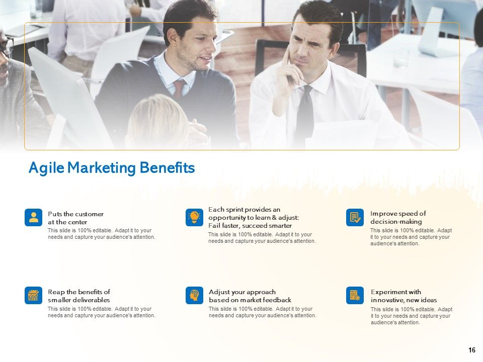 Agile Marketing Approach Ppt PowerPoint Presentation Complete Deck With Slides Slide16