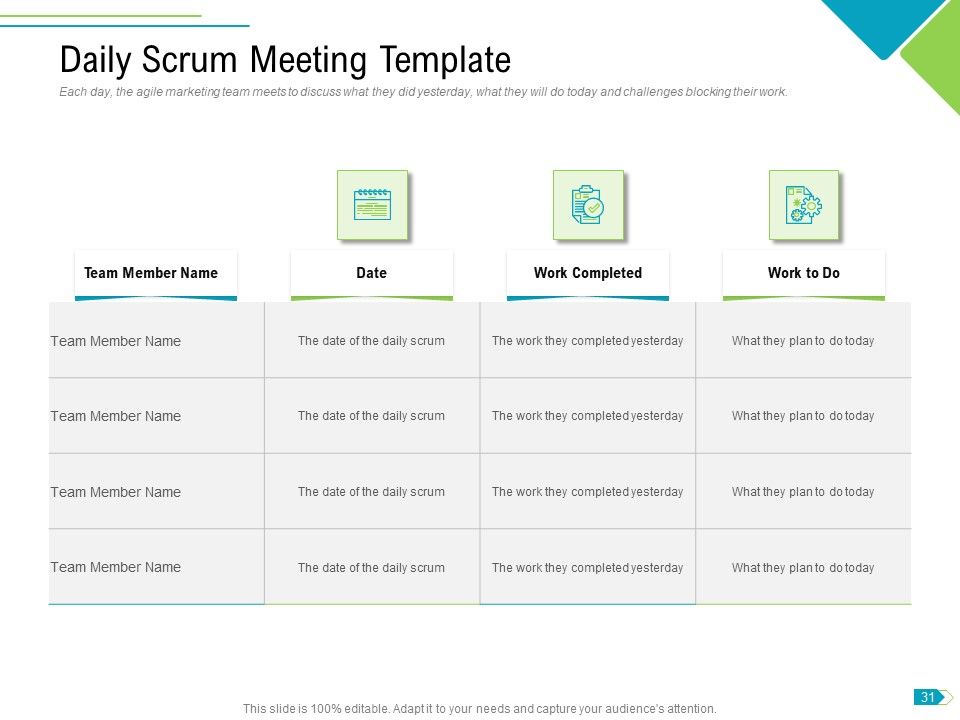 Agile Process Implementation For Marketing Program Ppt PowerPoint Presentation Complete Deck With Slides Slide31