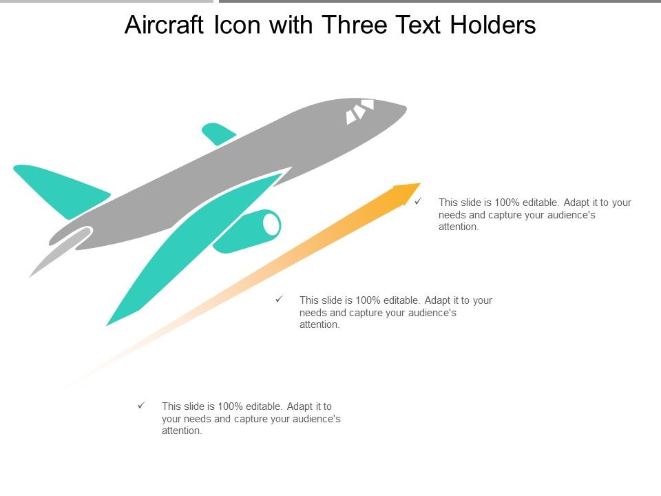 Aircraft_Icon_With_Three_Text_Holders_Ppt_PowerPoint_Presentation_File_Example_PDF_Slide_1.jpg