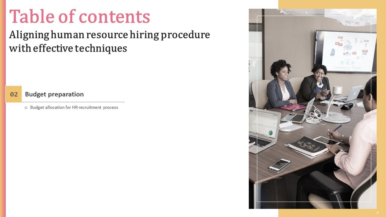 Aligning Human Resource Hiring Procedure With Effective Techniques Ppt PowerPoint Presentation Complete Deck With Slides Slide09