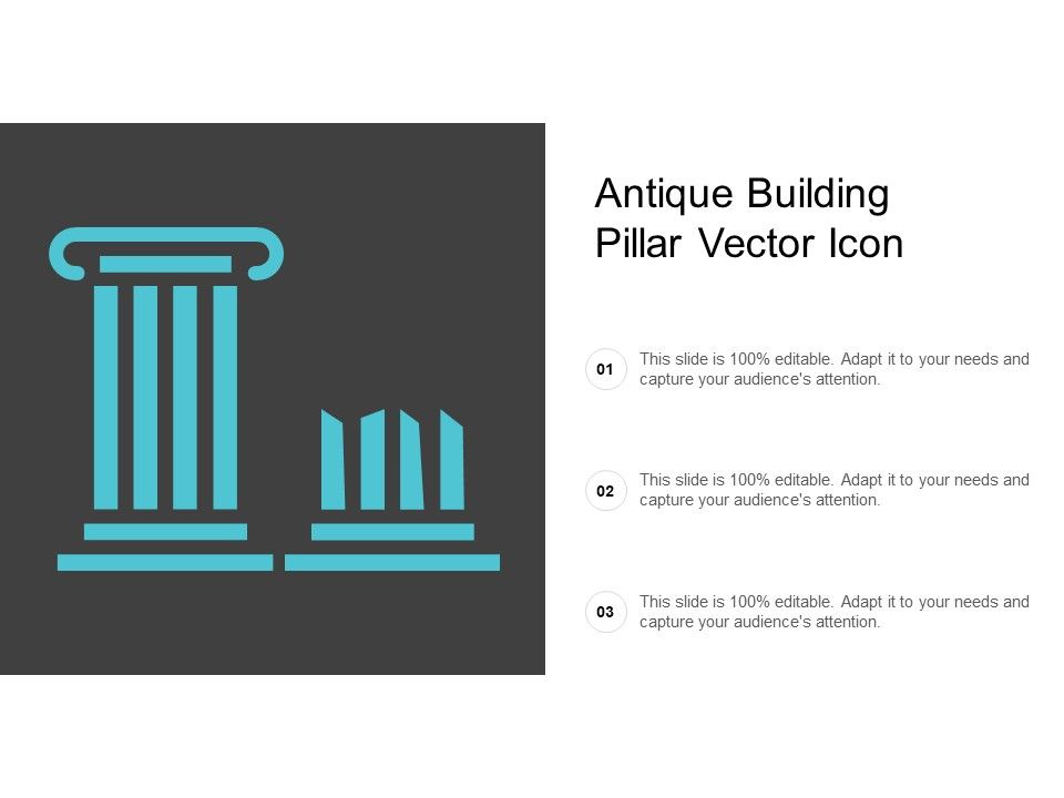 Antique Building Pillar Vector Icon Ppt PowerPoint Presentation Introduction Cpb Slide01