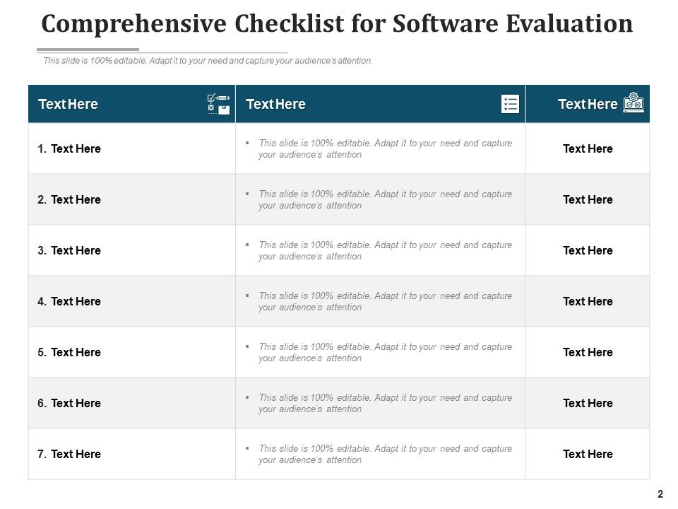 Application Assessment Checklist Performance Ppt PowerPoint Presentation Complete Deck Slide02