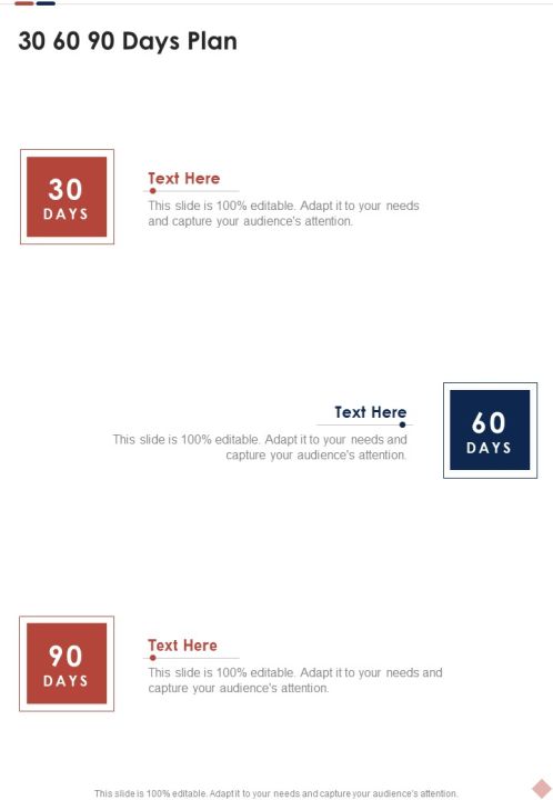 Application Development Freelance Proposal 30 60 90 Days Plan One Pager Sample Example Document Slide01