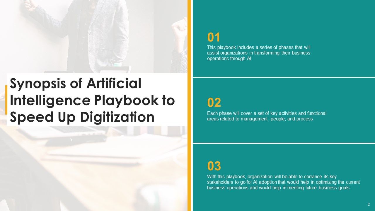 Artificial Intelligence Playbook To Speed Up Digitization Ppt PowerPoint Presentation Complete Deck With Slides Slide02