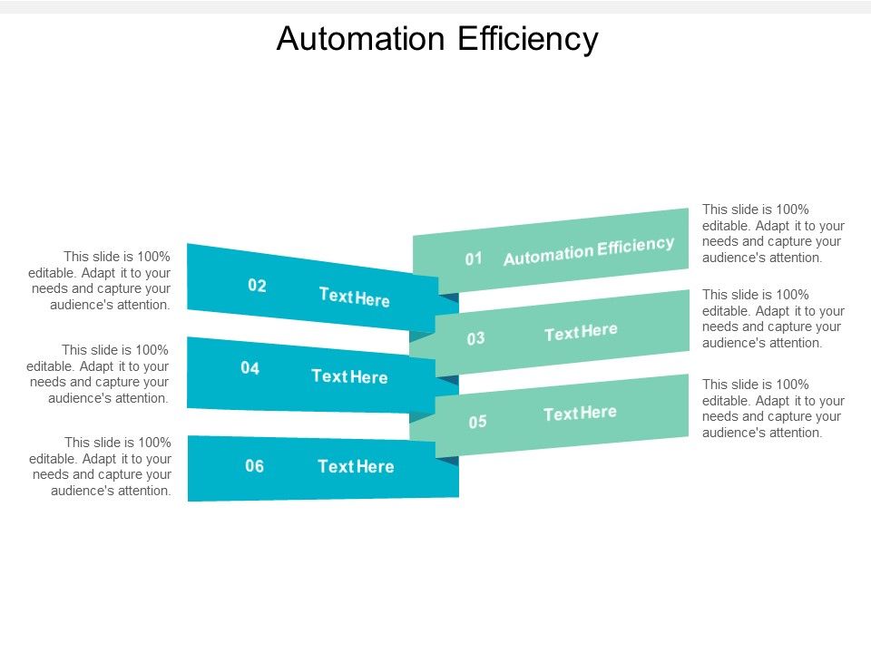 Automation Efficiency Ppt PowerPoint Presentation Model Slideshow Cpb