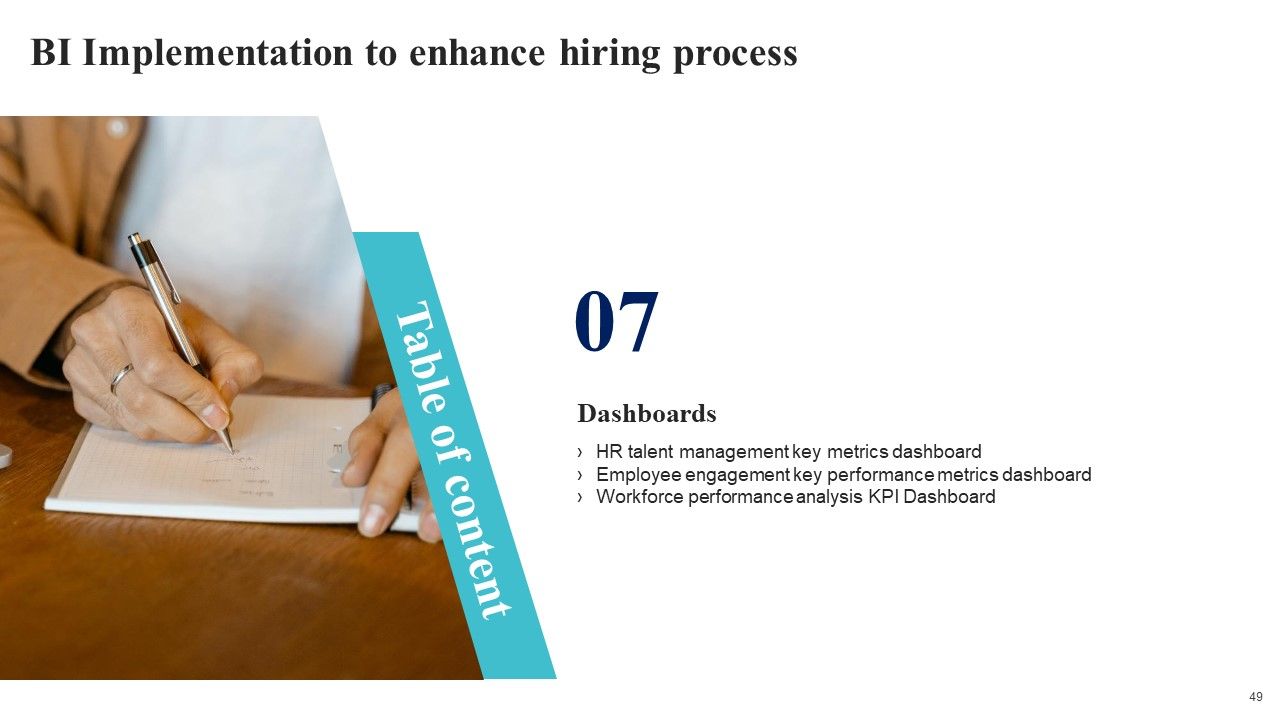BI Implementation To Enhance Hiring Process Ppt PowerPoint Presentation Complete Deck With Slides Slide49